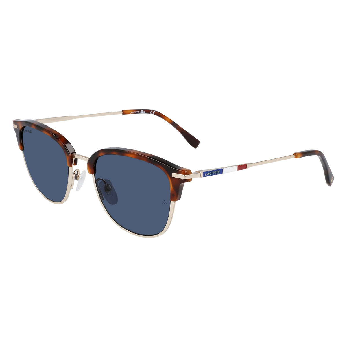 Lacoste L106SND 718 Light Gold sunglasses angle view