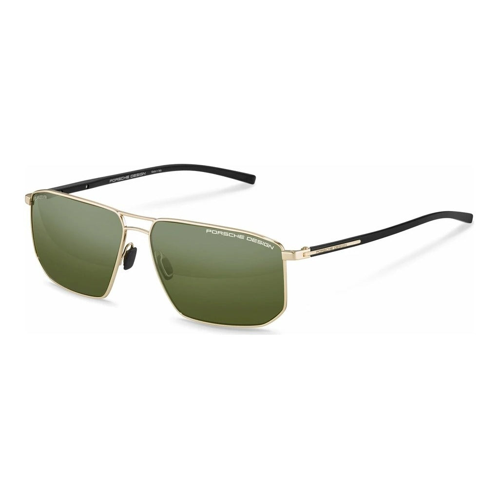 Porsche Design P8696 61B Gold sunglasses angle view