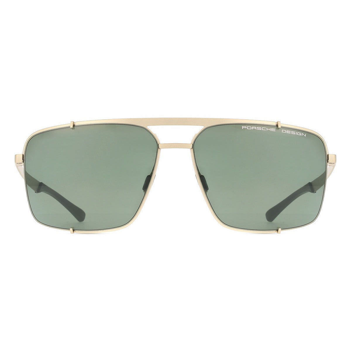Porsche Design P8919 63B Light Gold/Black sunglasses front view