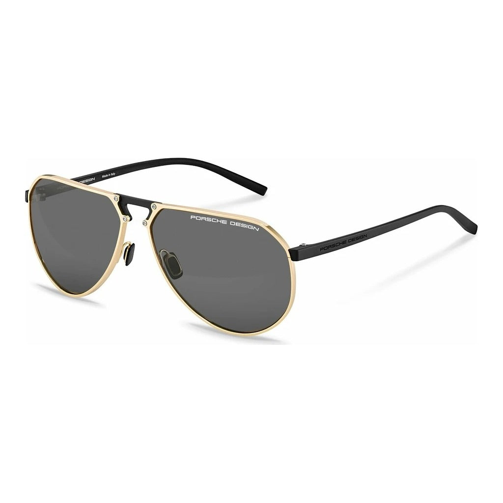 Porsche Design P8938 64C Gold/Black sunglasses angle view