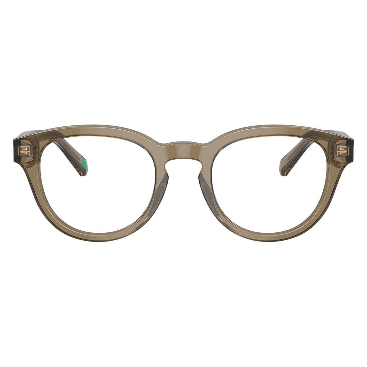 Polo PH2262 6085 Shiny Transparent Light Brown eyeglasses front view