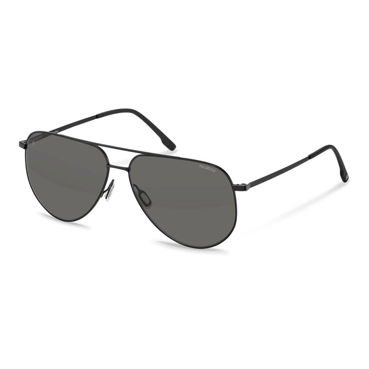 Rodenstock R1449 61A445 Black sunglasses angle view