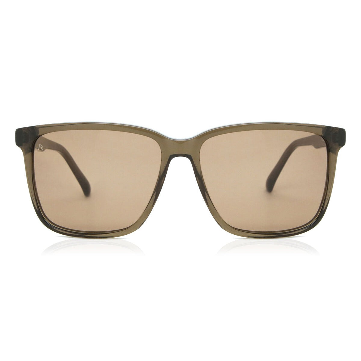 Rodenstock R3336 59B151 Transparent Olive Green sunglasses front view