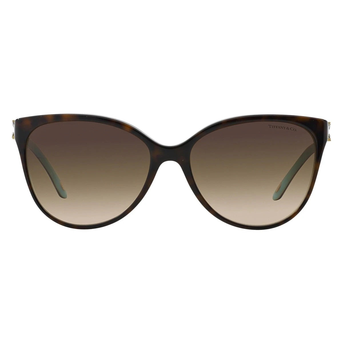 Tiffany & Co. TF4089B 81343B Havana on Tiffany Blue sunglasses front view