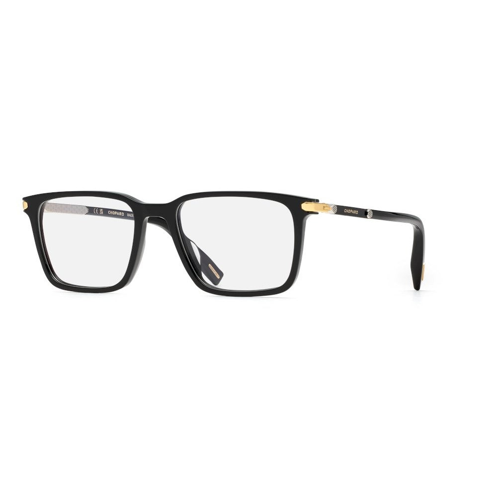 Chopard VCH373 0700 Shiny Black eyeglasses angle view