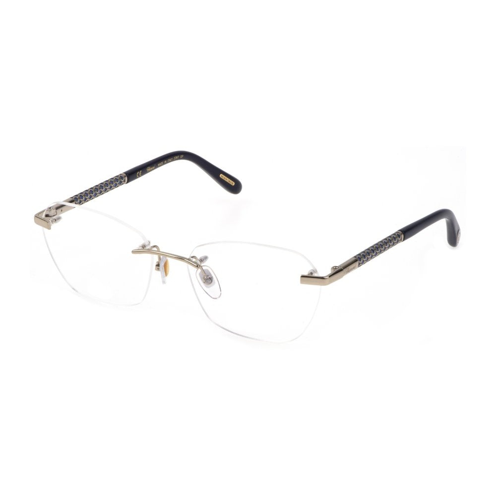 Chopard VCHF47 0594 Shiny Light Gold eyeglasses angle view