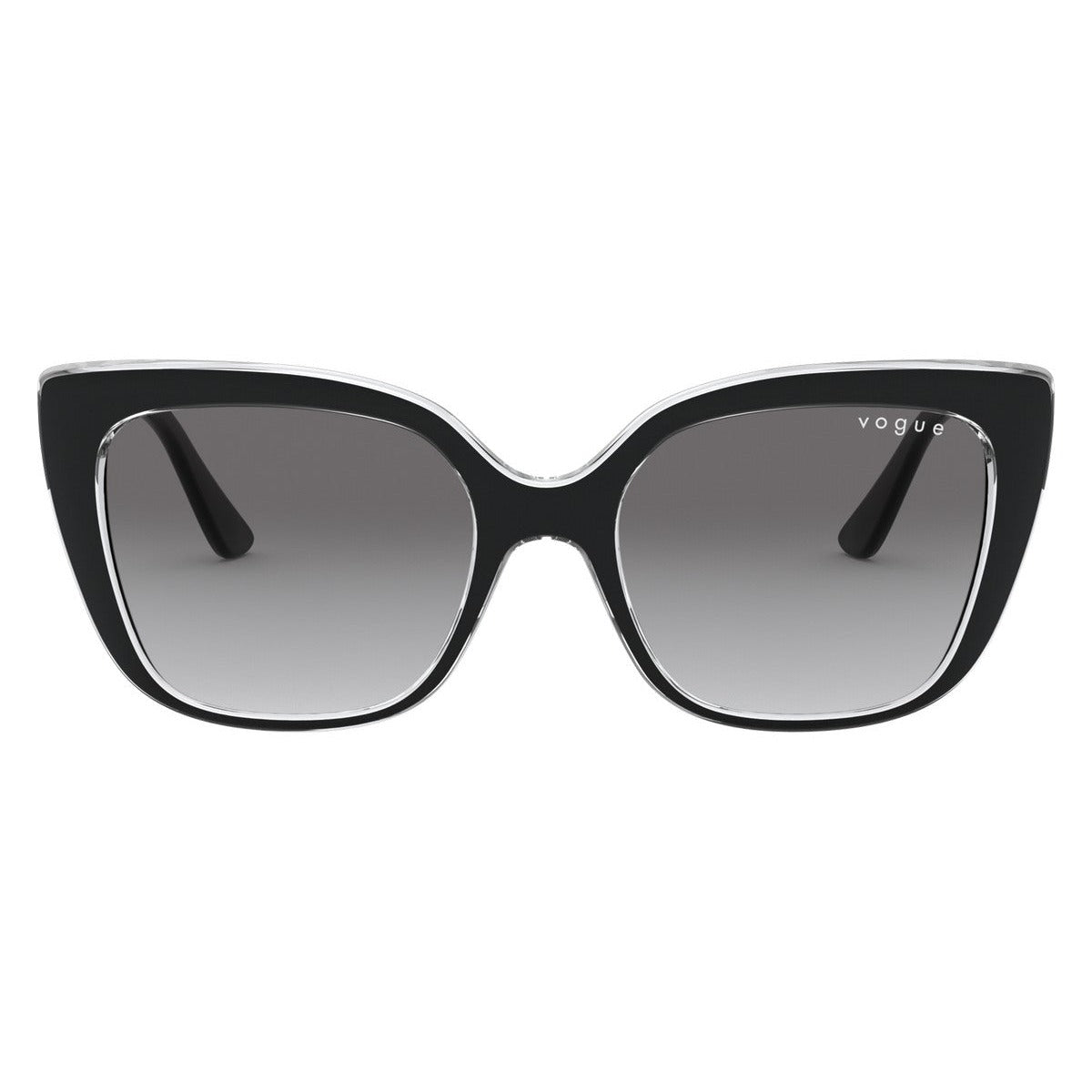 Vogue VO5337S 283911 Top Black/Serigraphy sunglasses front view