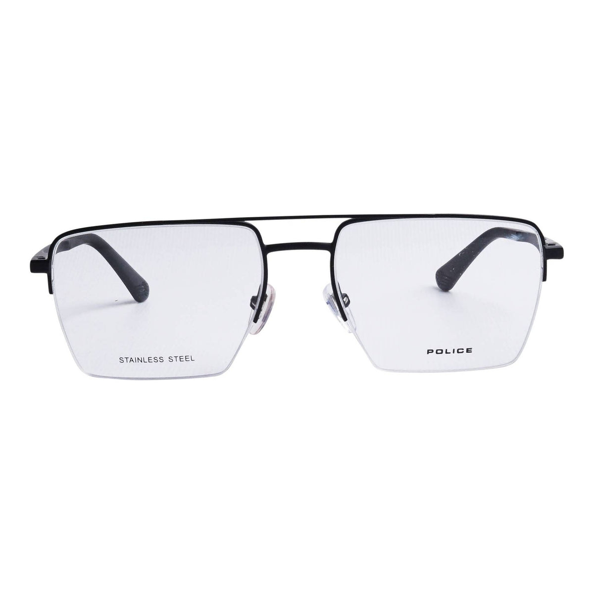 Police VPLG71 0531 Semi-Matte Black eyeglasses front view