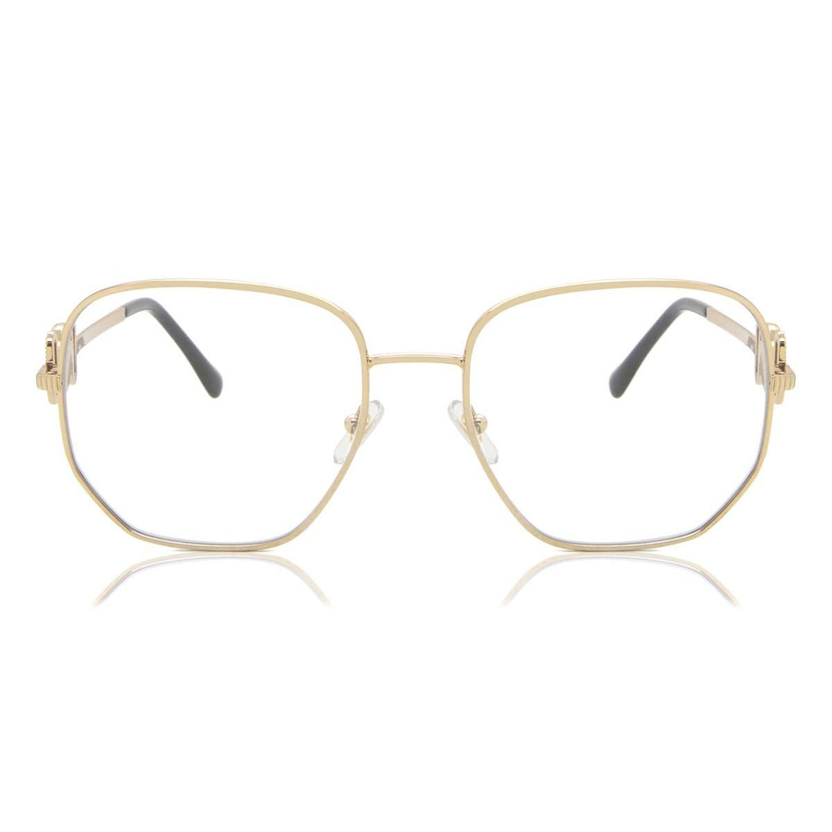 Versace VE1283 1002 gold irregular eyeglasses