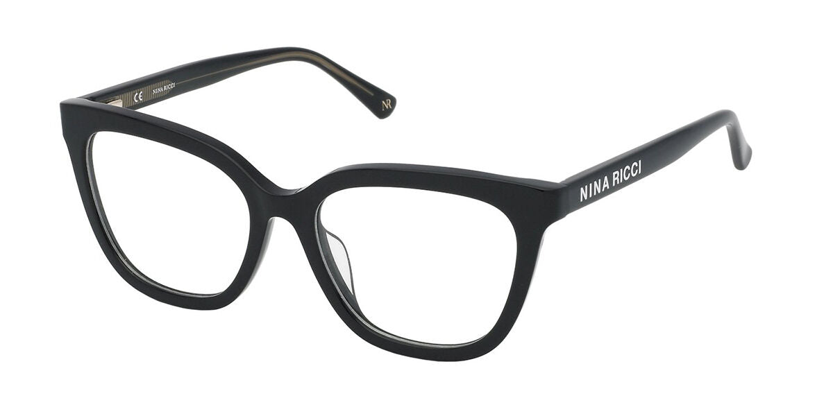 Nina Ricci VNR288 0700 Cat Eye Shiny Black eyeglasses