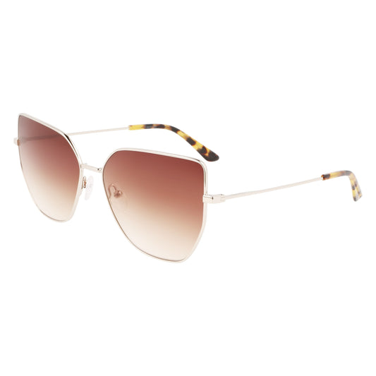 Calvin Klein CK21129S 716 Light Gold sunglasses angle view