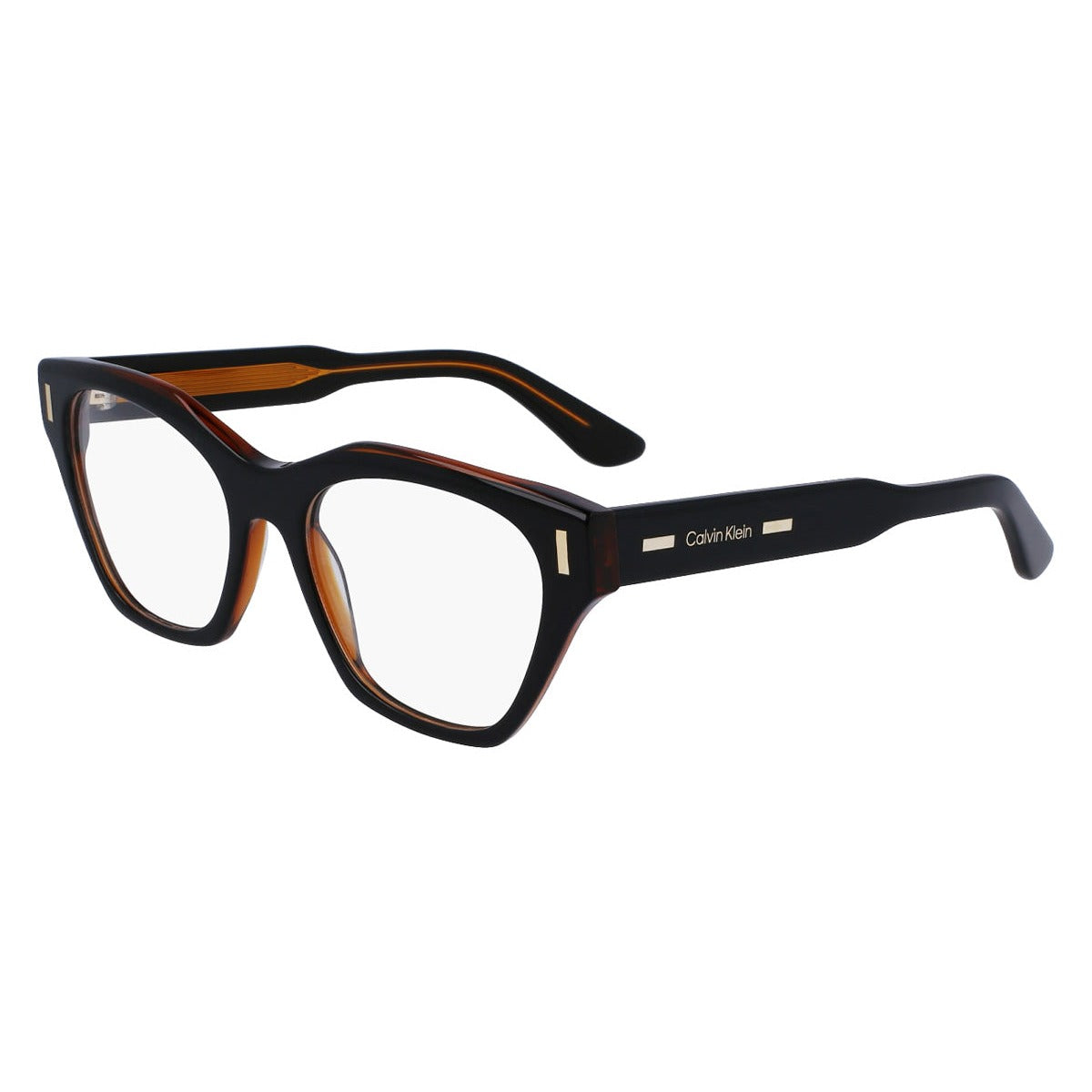 Calvin Klein CK23518 002 Black/Charcoal eyeglasses angle view