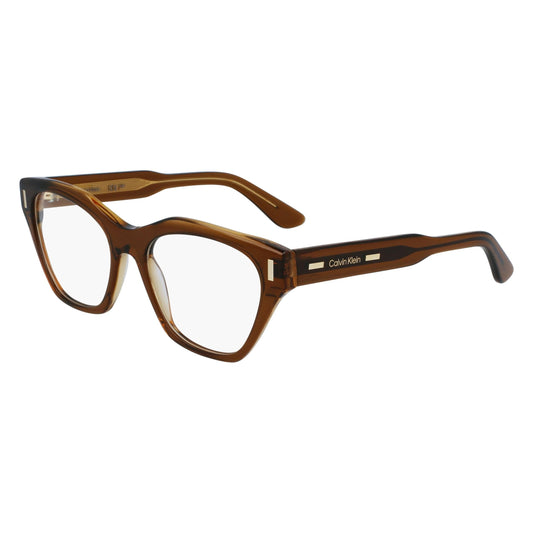 Calvin Klein CK23518 200 Brown eyeglasses angle view
