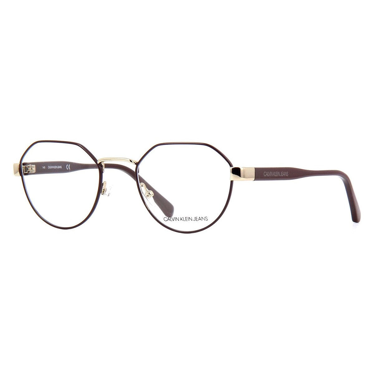 CK Jeans CKJ19300 210 Brown eyeglasses angle view