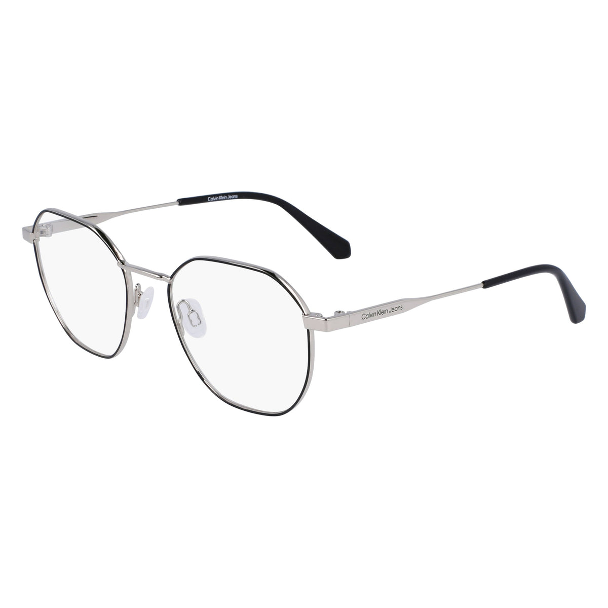 CK Jeans CKJ22220 043 Silver/Black eyeglasses angle view