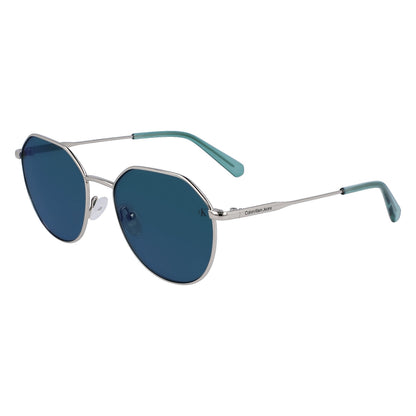 CK Jeans CKJ23201S 040 Silver sunglasses angle view