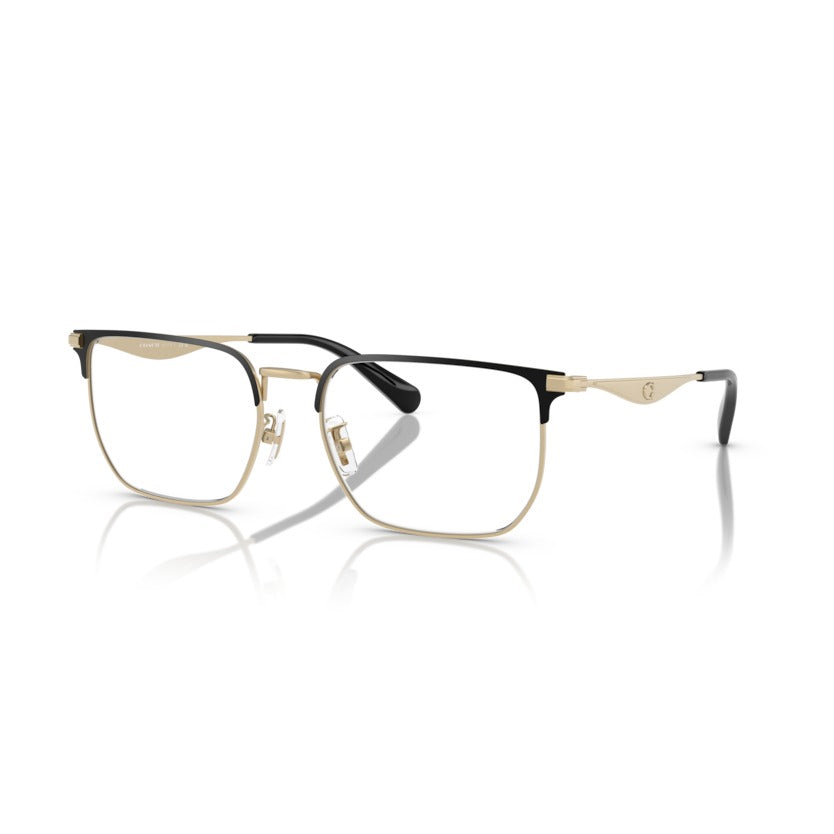 Coach HC5178 9396 Satin Light Gold/Black eyeglasses angle view
