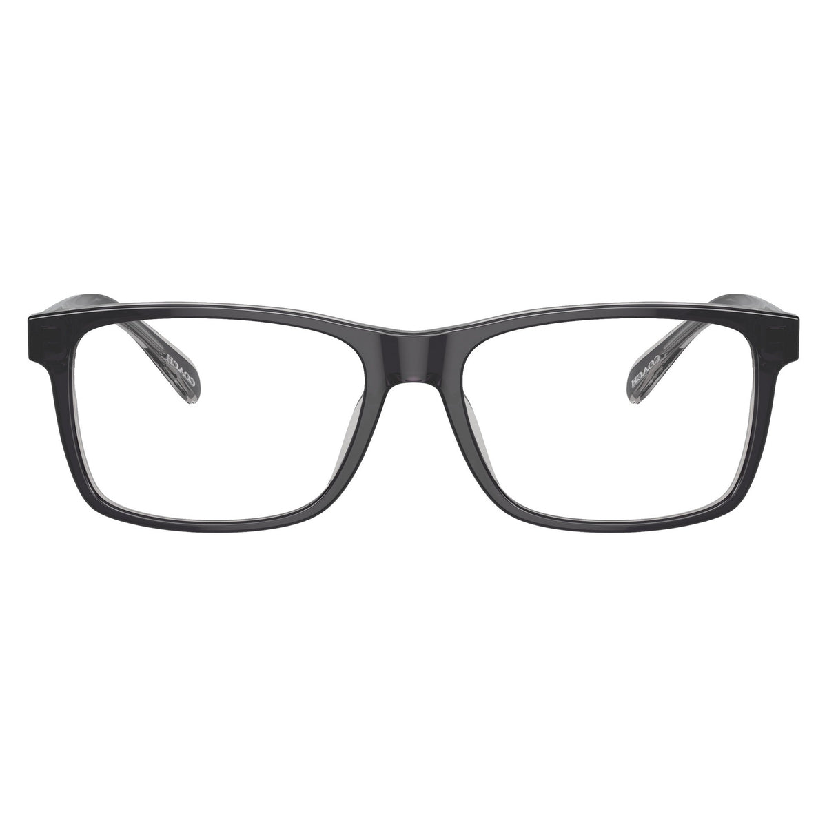 Coach HC6213U 5745 Black/Transparent Grey eyeglasses front view