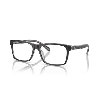 Coach HC6213U 5745 Black/Transparent Grey eyeglasses angle view