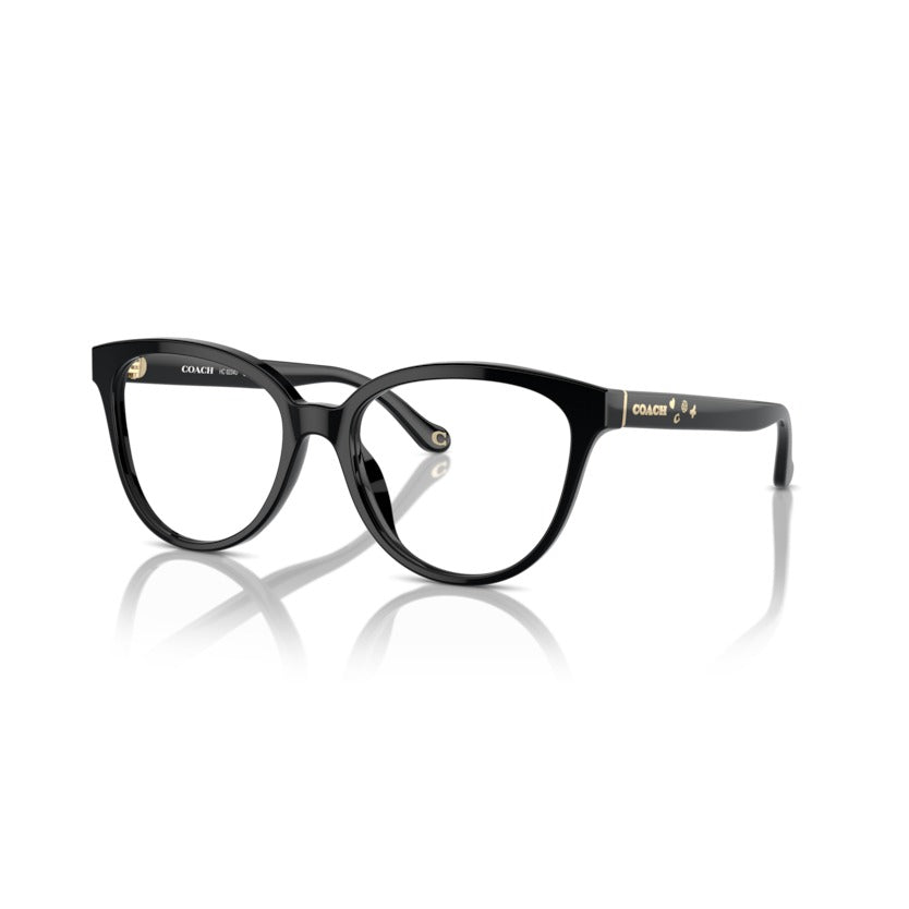 Coach HC6234U 5002 Black eyeglasses angle view