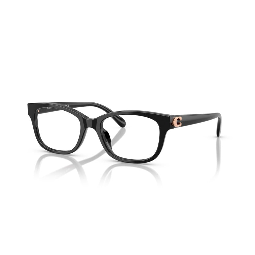 Coach HC6257U 5002 Black eyeglasses angle view