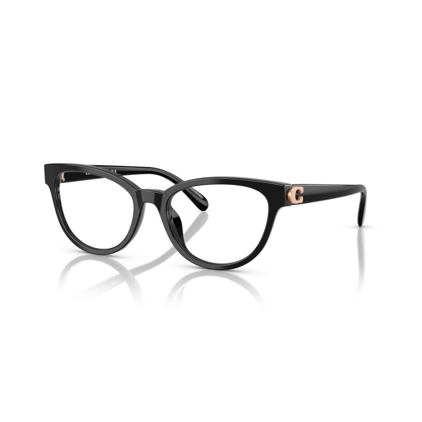 Coach HC6258U 5002 Black eyeglasses angle view