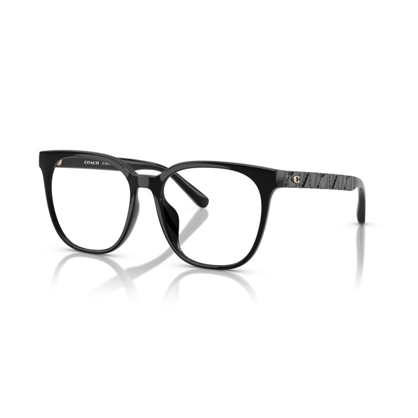 Coach HC6267D 5002 Black eyeglasses angle view
