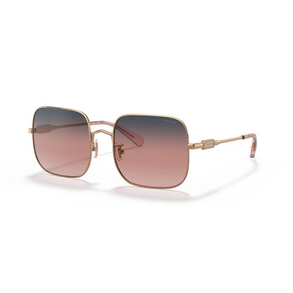 Coach HC7120 93678D Rose Gold sunglasses angle view