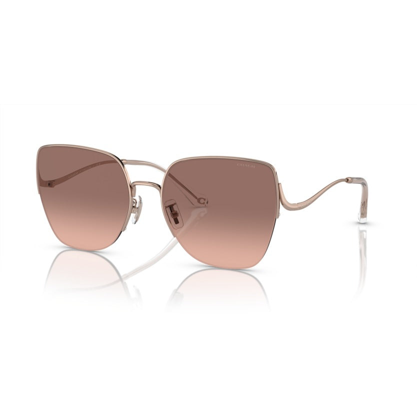 Coach HC7156D 933113 Shiny Rose Gold sunglasses angle view