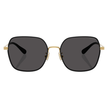 Coach HC7180D 94668757 Shiny Gold/Black sunglasses front view