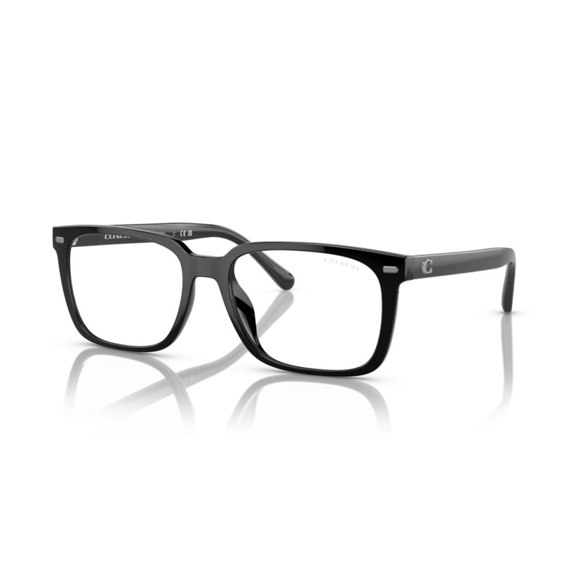 Coach HC8357U 500287 Black sunglasses angle view