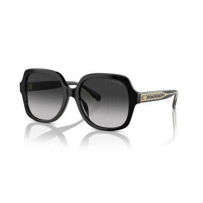 Coach HC8395U 50023C Black sunglasses angle view