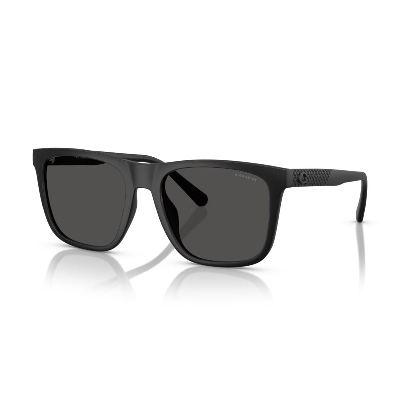 Coach HC8427U 50028757 Matte Black sunglasses angle view