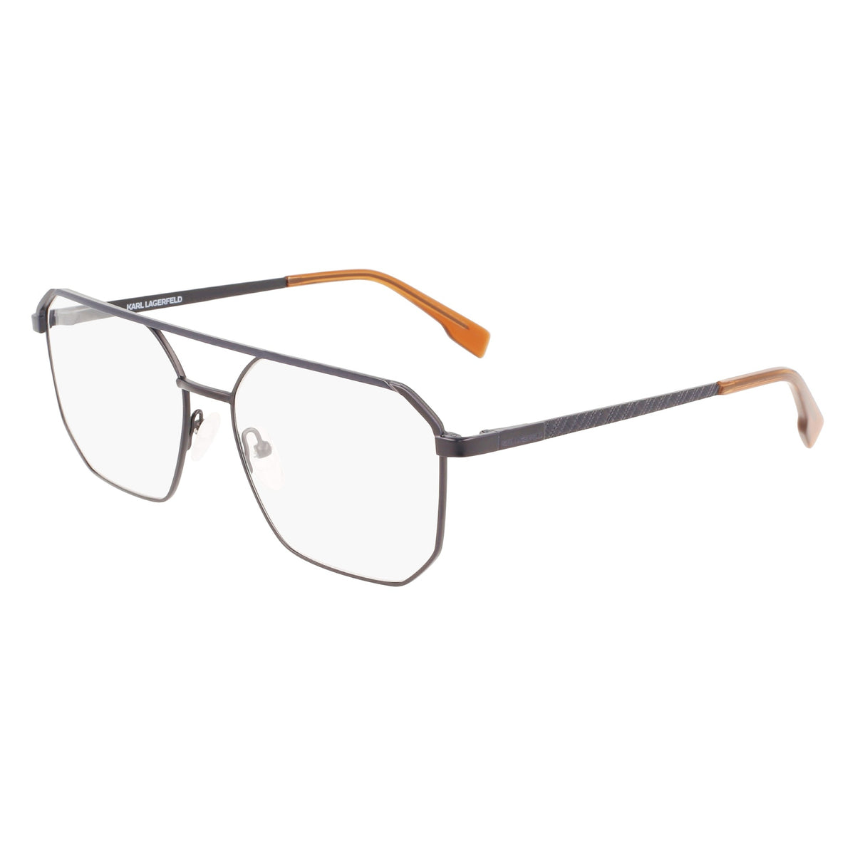 Karl Lagerfeld KL338 424 Matte Blue eyeglasses angle view