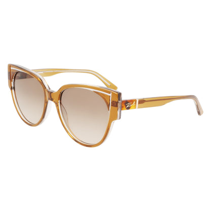 Karl Lagerfeld KL6068S 205 Brown/Crystal sunglasses angle view