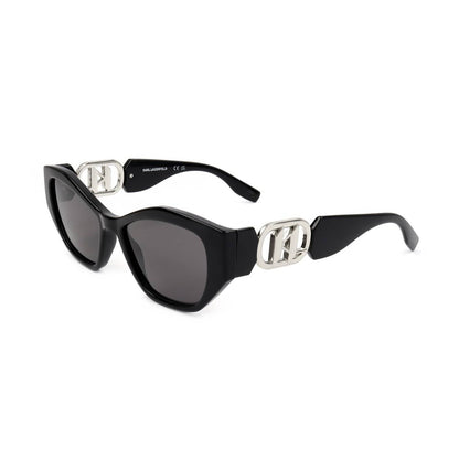 Karl Lagerfeld KL6086S 001 Black sunglasses angle view