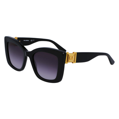 Karl Lagerfeld KL6139S 001 Black sunglasses angle view