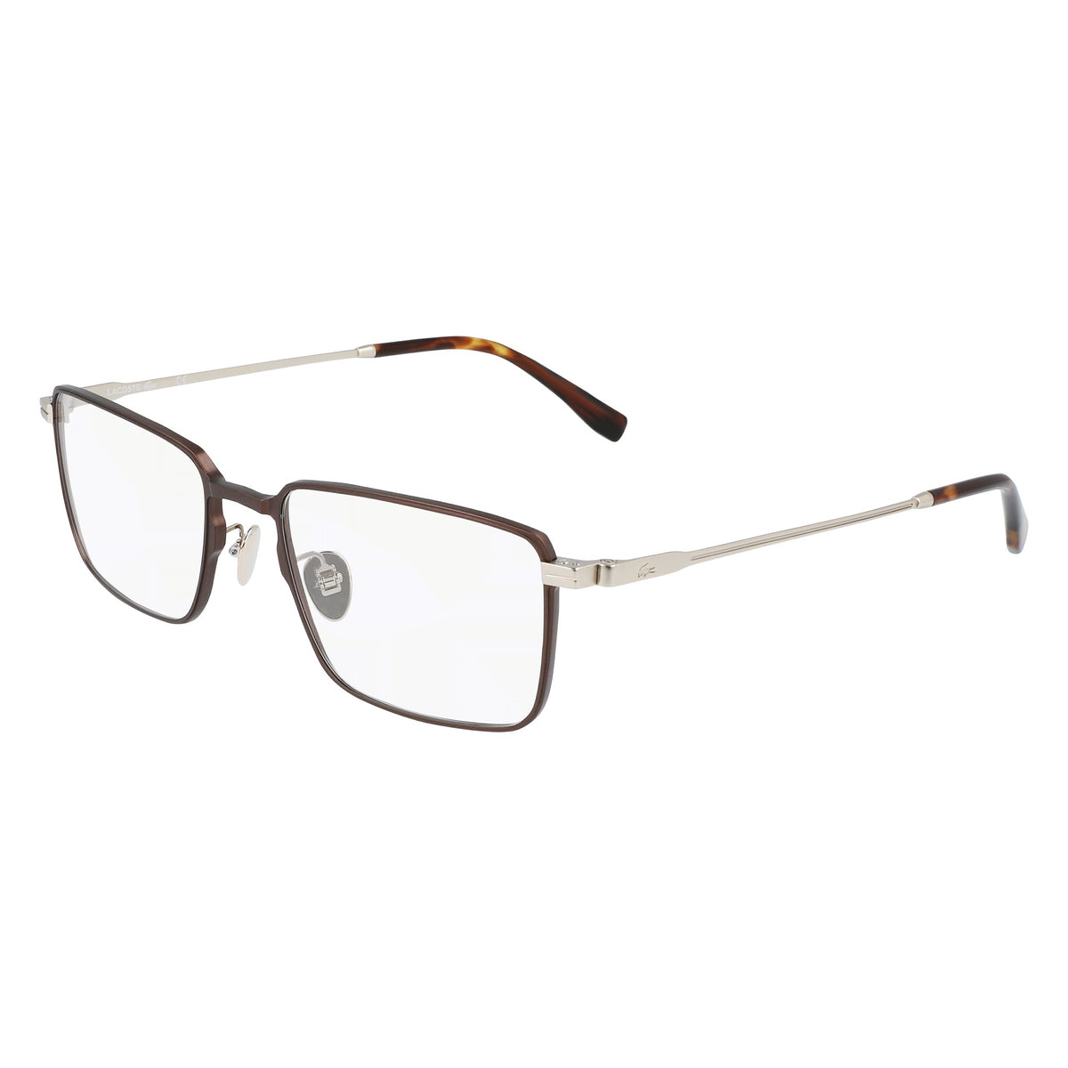 Lacoste L2275E 210 Brown eyeglasses angle view