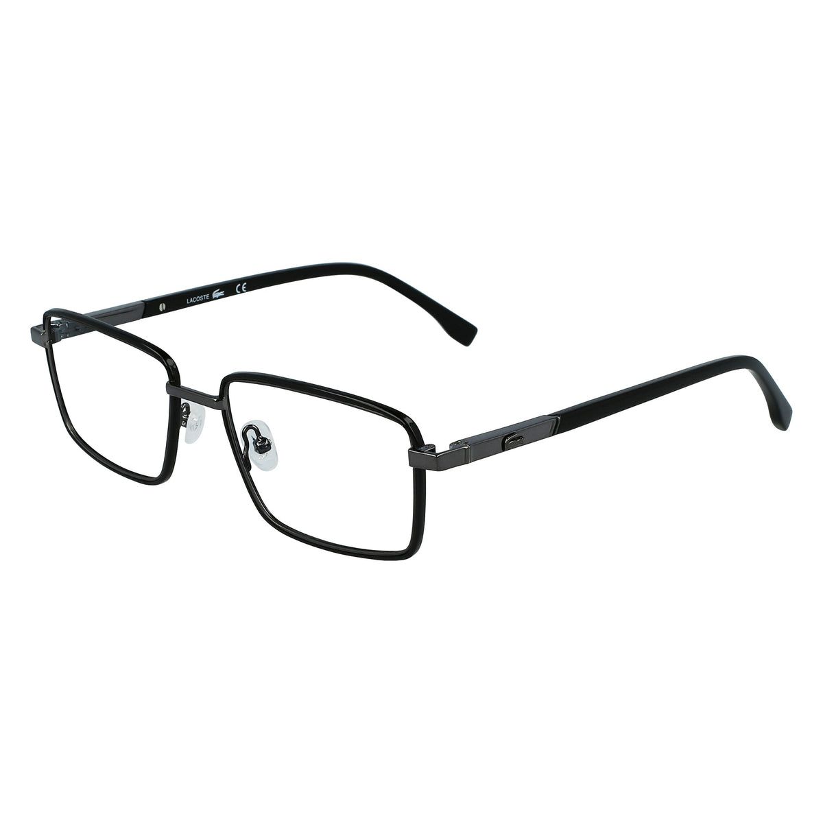 Lacoste L2278 021 Black/Gunmetal eyeglasses angle view