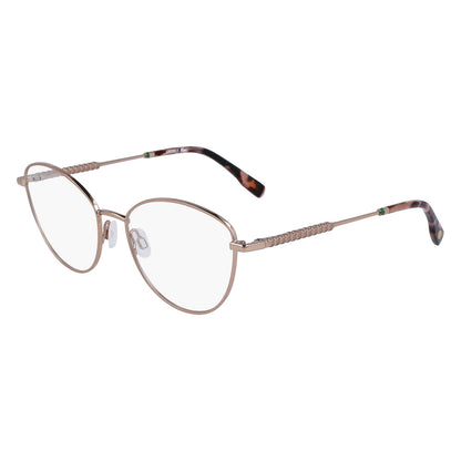 Lacoste L2289 714 Matte Rose Gold eyeglasses angle view