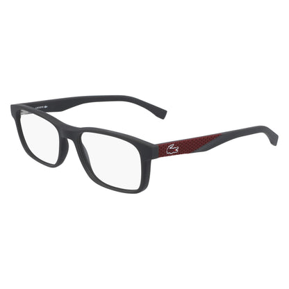 Lacoste L2842 024 Matte Dark Grey eyeglasses angle view