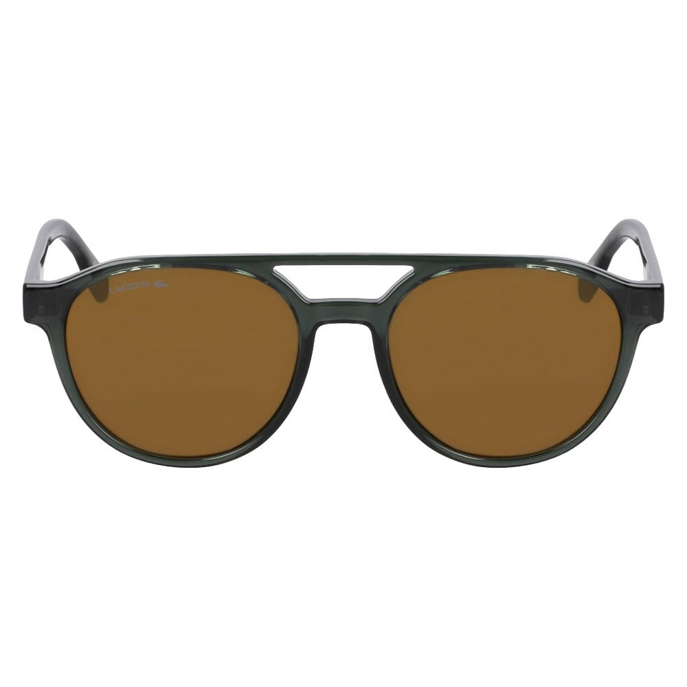 Lacoste L6008S 035 Transparent Grey sunglasses front view