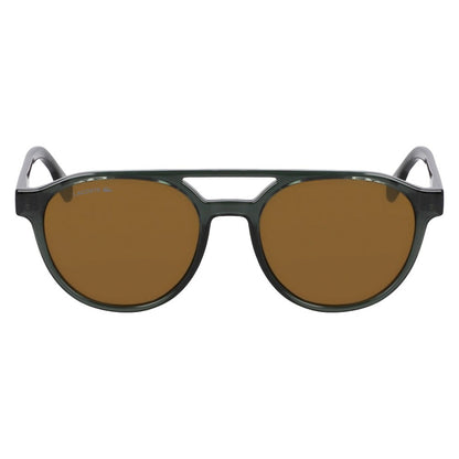 Lacoste L6008S 035 Transparent Grey sunglasses front view