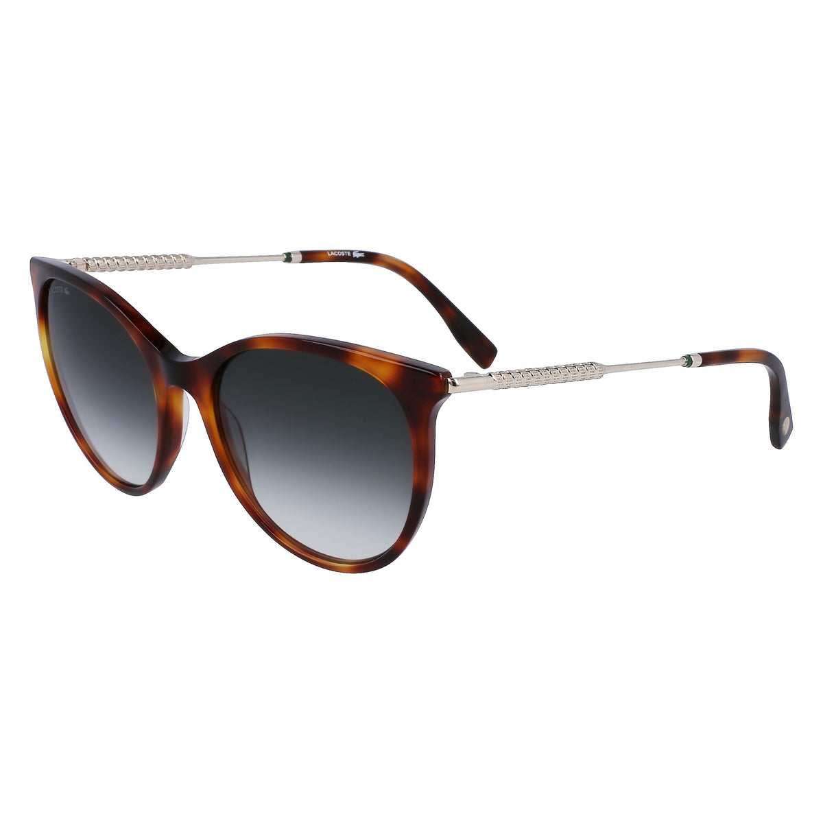 Lacoste L993S 214 Havana sunglasses angle view
