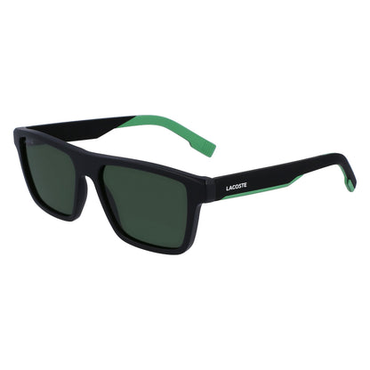 Lacoste L998S 002 Matte Black/Green sunglasses angle view