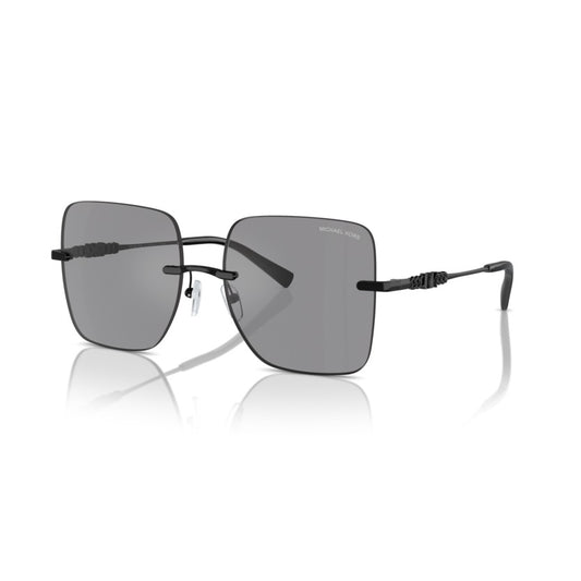 Michael Kors MK1150 1005/1 Grey Solid Back Mirror sunglasses angle view