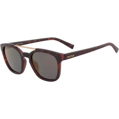 Nautica N3638SP 237 Matte Dark Tortoise sunglasses angle view