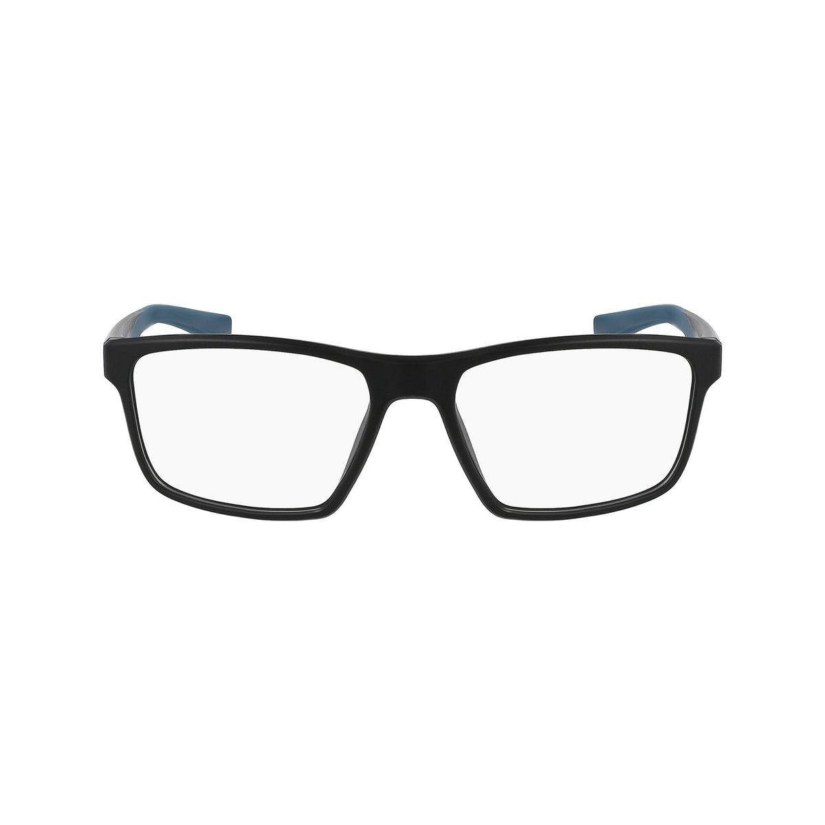 Nike NK7015 004 Matte Black/Space Blue eyeglasses front view