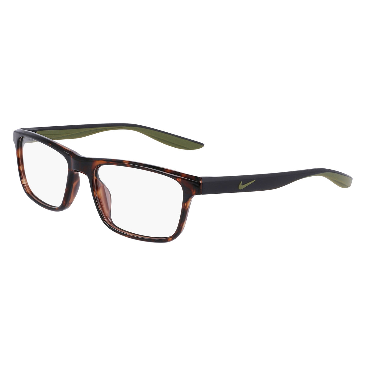 Nike NK7046 239 Tortoise/Matte Anthracite eyeglasses angle view