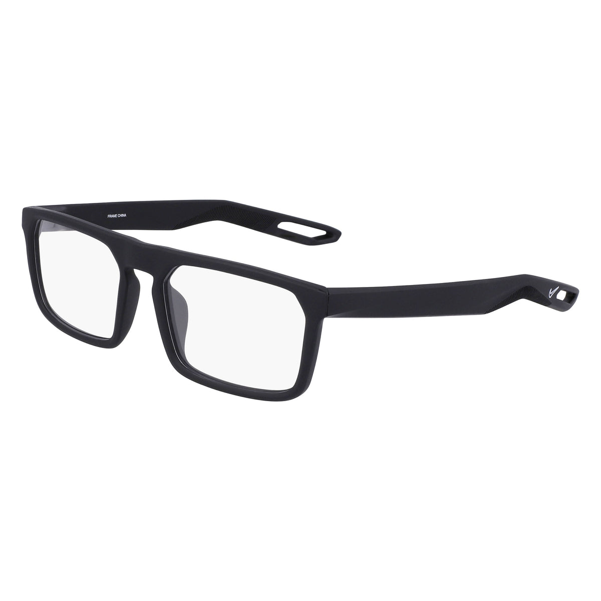 Nike NK7306 001 Matte Black eyeglasses angle view
